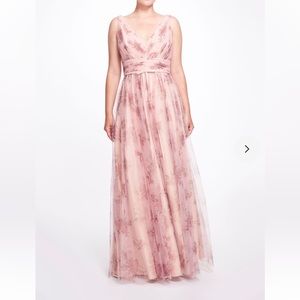 Marchesa bridesmaid como floral dress - size 4